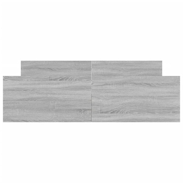 Sängynrunko päädyillä harmaa Sonoma 160x200 cm