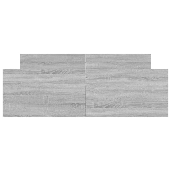 Sängynrunko päädyillä harmaa Sonoma 135x190 cm