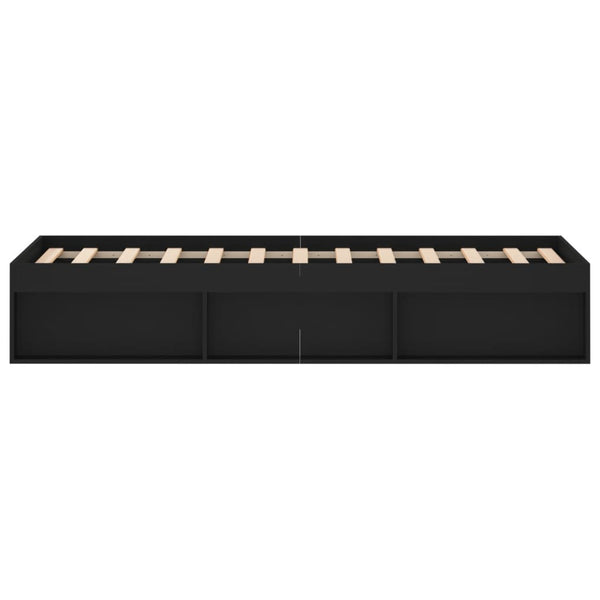 Sängynrunko musta 120x200 cm