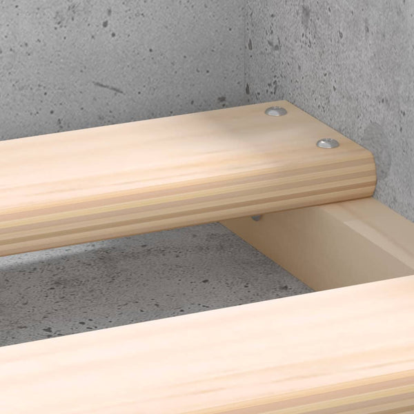 Sängynrunko betoninharmaa 120x200 cm