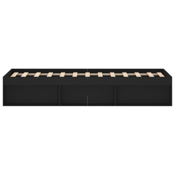 Sängynrunko musta 120x190 cm Small Double