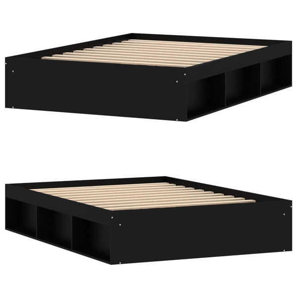 Sängynrunko musta 135x190 cm Double