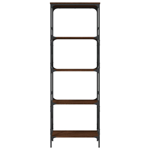 Kirjahylly 5 kerrosta ruskea tammi 59x35x171 cm tekninen puu