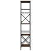 Kirjahylly 5 kerrosta ruskea tammi 59x35x171 cm tekninen puu