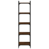Kirjahylly 5 kerrosta ruskea tammi 40x30x154 cm tekninen puu
