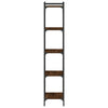Kirjahylly 5 kerrosta ruskea tammi 40x30x154 cm tekninen puu
