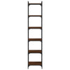 Kirjahylly 6 kerrosta ruskea tammi 40x30x188 cm tekninen puu
