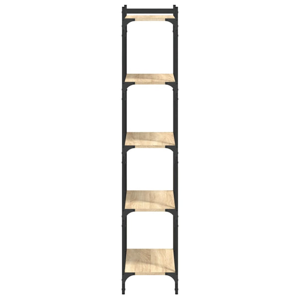 Kirjahylly 5 kerrosta Sonoma-tammi 60x30x154 cm tekninen puu