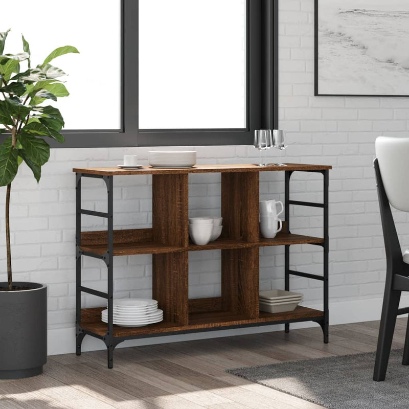 Senkki ruskea tammi 102x32x73,5 cm tekninen puu