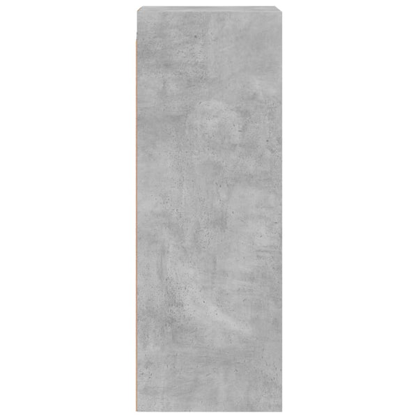 Seinäkaappi lasiovilla betoninharmaa 35x37x100 cm