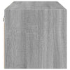 Seinäkaappi lasiovilla harmaa Sonoma 102x37x35 cm