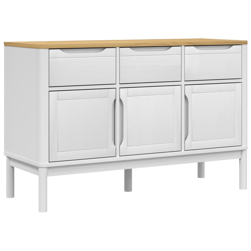 Valkoinen senkki floro Randunel 114x43x74cm (mänty)