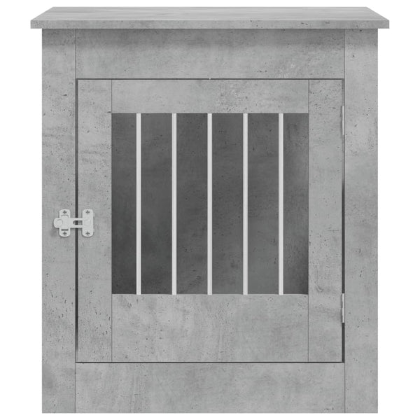 Betoninharmaa koiranhäkki/kaluste Lebada 64,5x80x71cm (puinen)