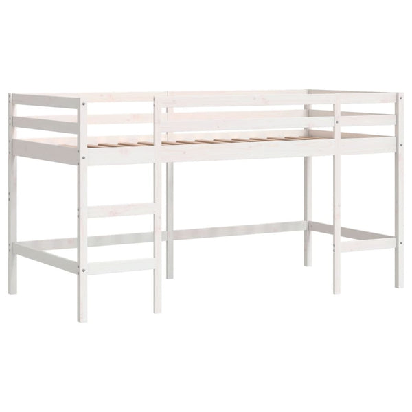 Lasten parvisänky verhoilla pinkki 90x190 cm täysi mänty