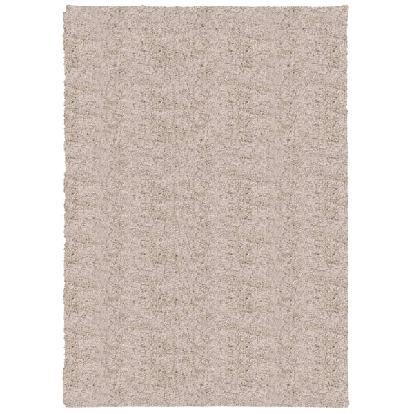 Pörrömatto PAMPLONA korkeanukka moderni beige 120x170 cm