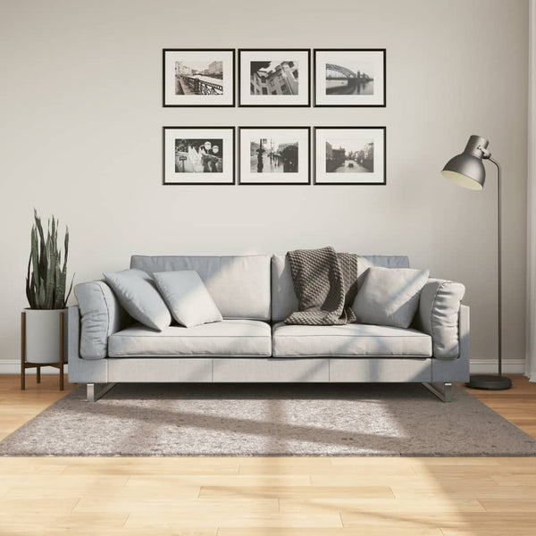 Pörrömatto PAMPLONA korkeanukka moderni beige 120x170 cm
