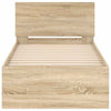 Sonoma-tammi sängynrunko päädyllä Dariu 90x200cm (puinen)