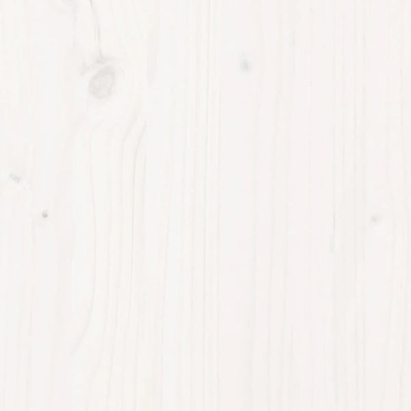 Sängynrunko päädyllä valkoinen 200x200 cm täysi mänty