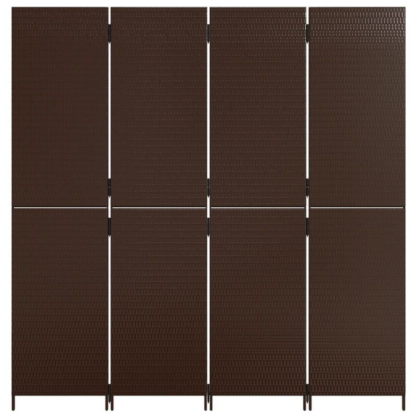 Tilanjakaja 4 paneelia ruskea polyrottinki