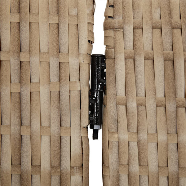 Tilanjakaja 4 paneelia beige polyrottinki