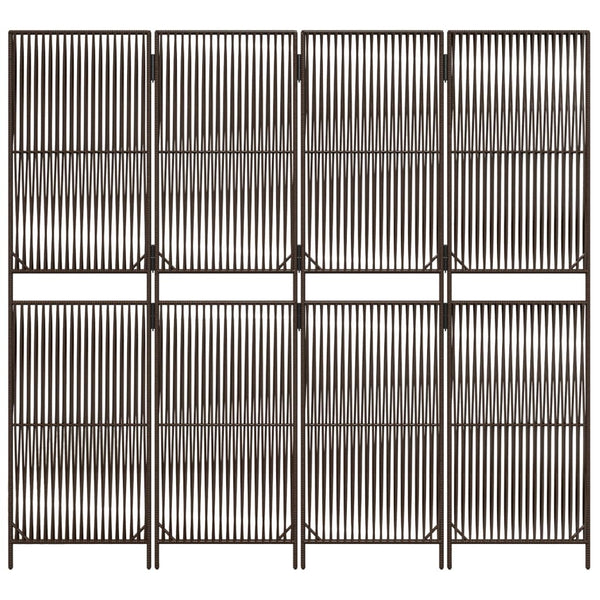 Tilanjakaja 4 paneelia ruskea polyrottinki