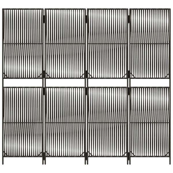 Tilanjakaja 4 paneelia harmaa polyrottinki