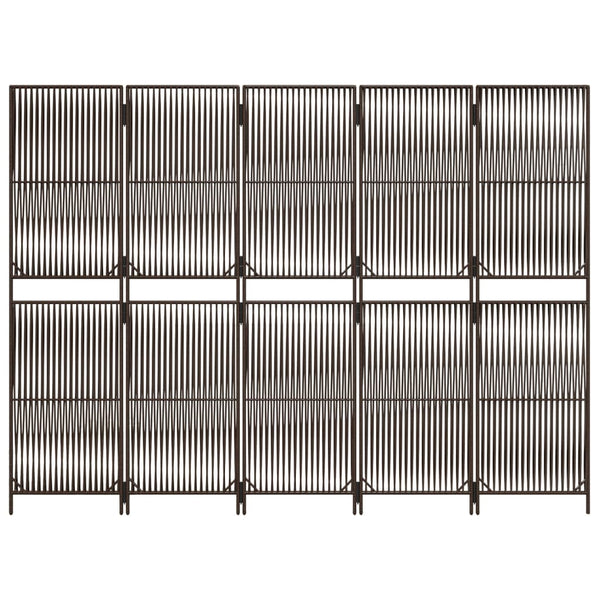 Tilanjakaja 5 paneelia ruskea polyrottinki