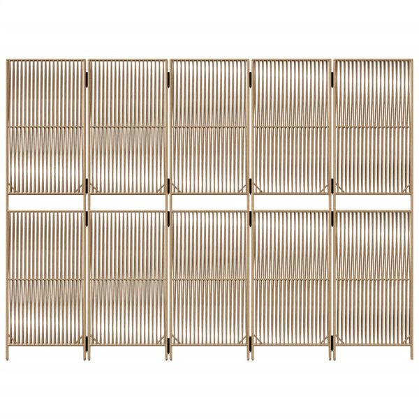 Tilanjakaja 5 paneelia beige polyrottinki