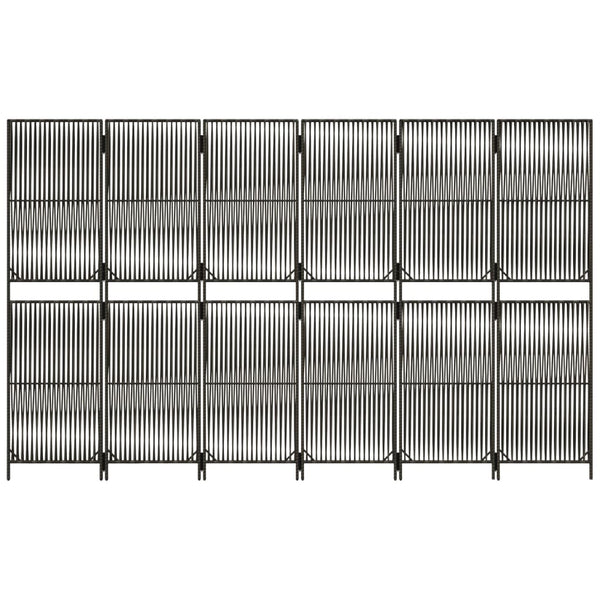 Tilanjakaja 6 paneelia harmaa polyrottinki