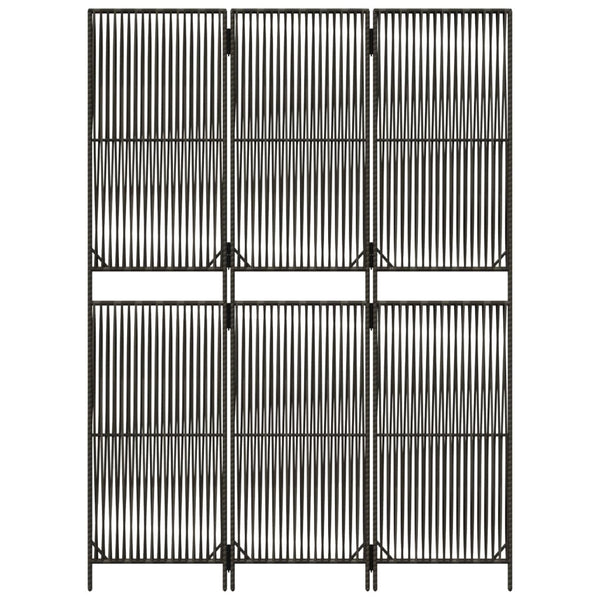 Tilanjakaja 3 paneelia harmaa polyrottinki