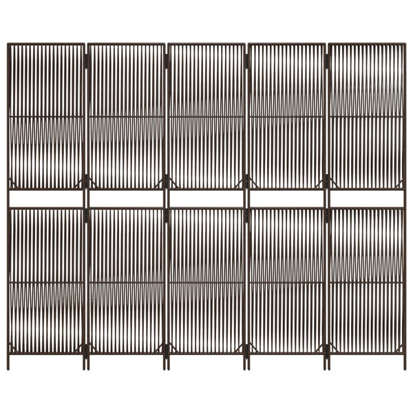 Tilanjakaja 5 paneelia ruskea polyrottinki