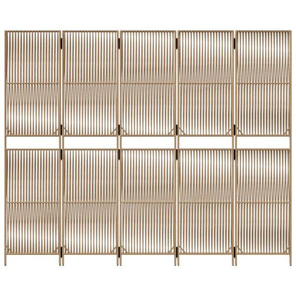 Tilanjakaja 5 paneelia beige polyrottinki