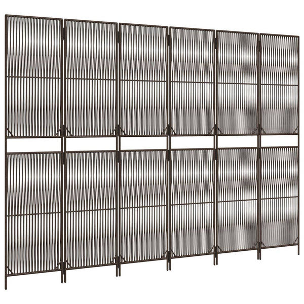 Tilanjakaja 6 paneelia ruskea polyrottinki