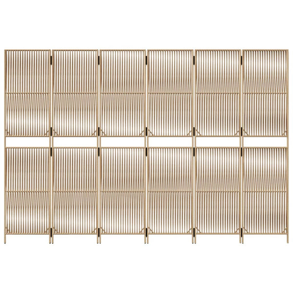 Tilanjakaja 6 paneelia beige polyrottinki