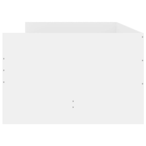 Sängynrunko laatikoilla valkoinen 75x190 cm Small Single