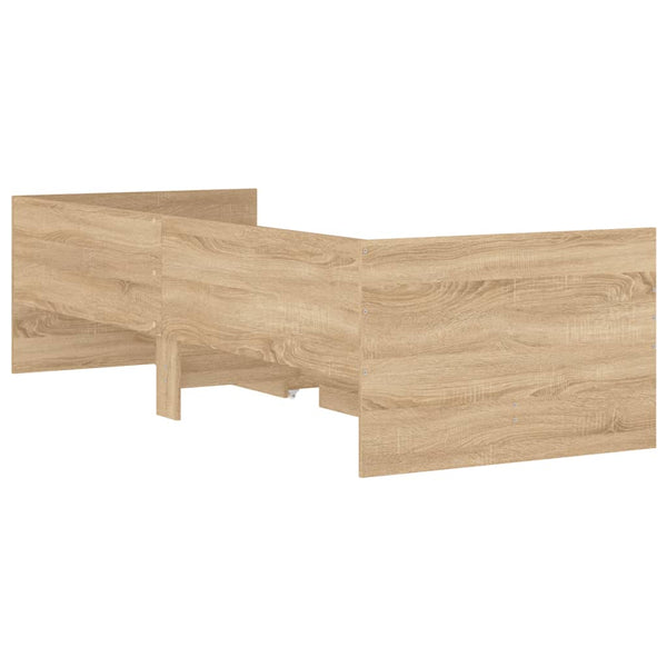 Sängynrunko laatikoilla Sonoma-tammi 75x190 cm Small Single