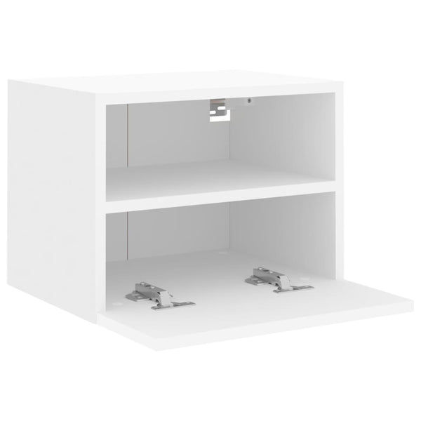 TV-seinäkaapit 2 kpl valkoinen 40x30x30 cm tekninen puu