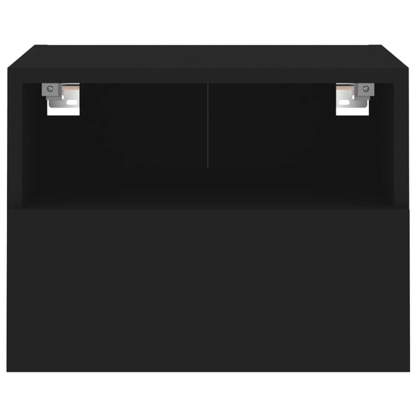 TV-seinäkaappi musta 40x30x30 cm tekninen puu