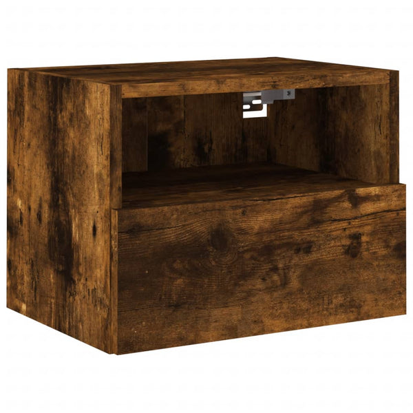 TV-seinäkaappi 2 kpl savutammi 40x30x30 cm tekninen puu