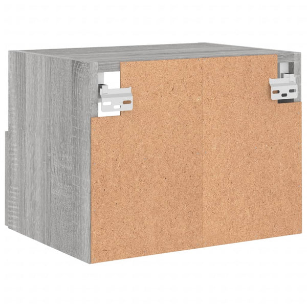 TV-seinäkaapit 2 kpl harmaa Sonoma 40x30x30 cm tekninen puu