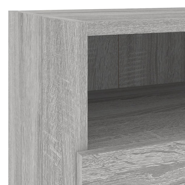 TV-seinäkaapit 2 kpl harmaa Sonoma 40x30x30 cm tekninen puu