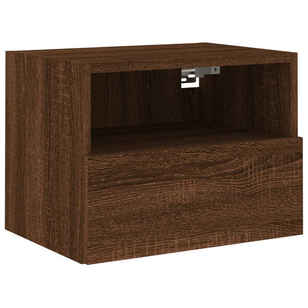 TV-seinäkaappi ruskea tammi 40x30x30 cm tekninen puu