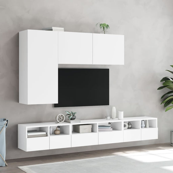 TV-seinäkaappi valkoinen 60x30x30 cm tekninen puu