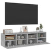 TV-seinäkaapit 2 kpl betoninharmaa 60x30x30 cm tekninen puu