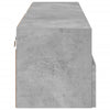 TV-seinäkaapit 2 kpl betoninharmaa 60x30x30 cm tekninen puu