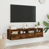 TV-seinäkaapit 2 kpl savutammi 60x30x30 cm tekninen puu