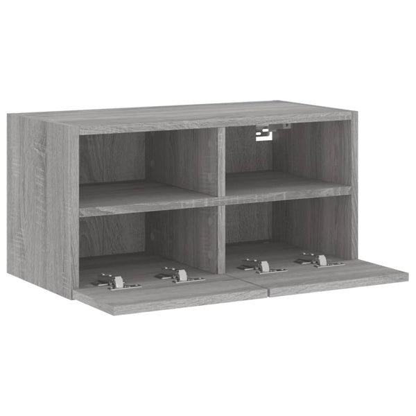 TV-seinäkaappi harmaa Sonoma 60x30x30 cm tekninen puu