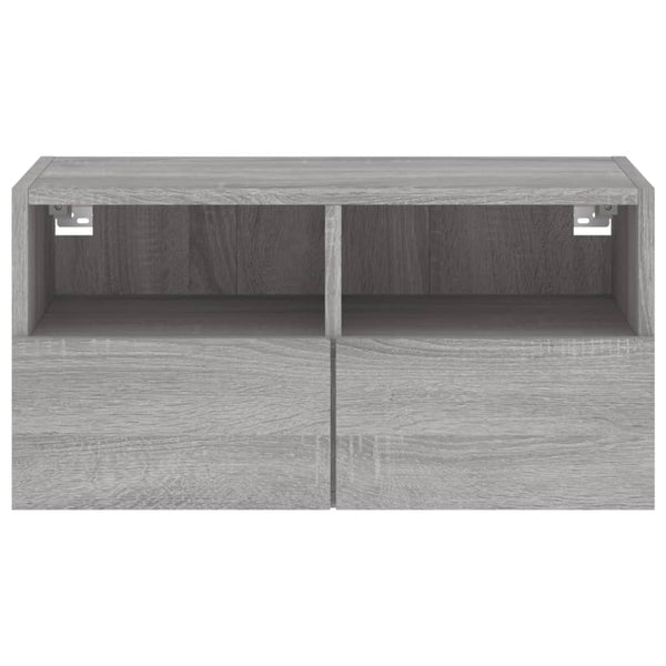 TV-seinäkaappi harmaa Sonoma 60x30x30 cm tekninen puu