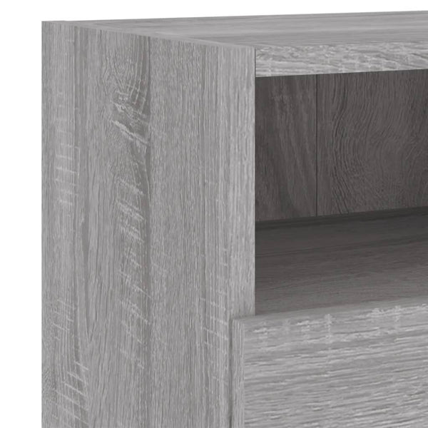 TV-seinäkaappi harmaa Sonoma 60x30x30 cm tekninen puu