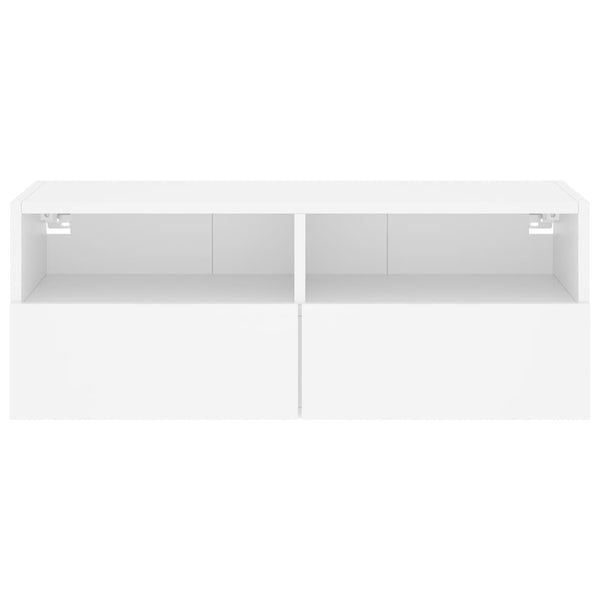 TV-seinäkaappi valkoinen 80x30x30 cm tekninen puu